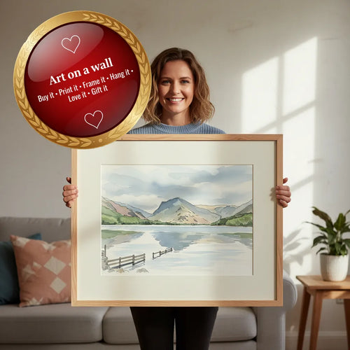 Buttermere Urban Art Landscape 3 – Instant Download Wall Art 