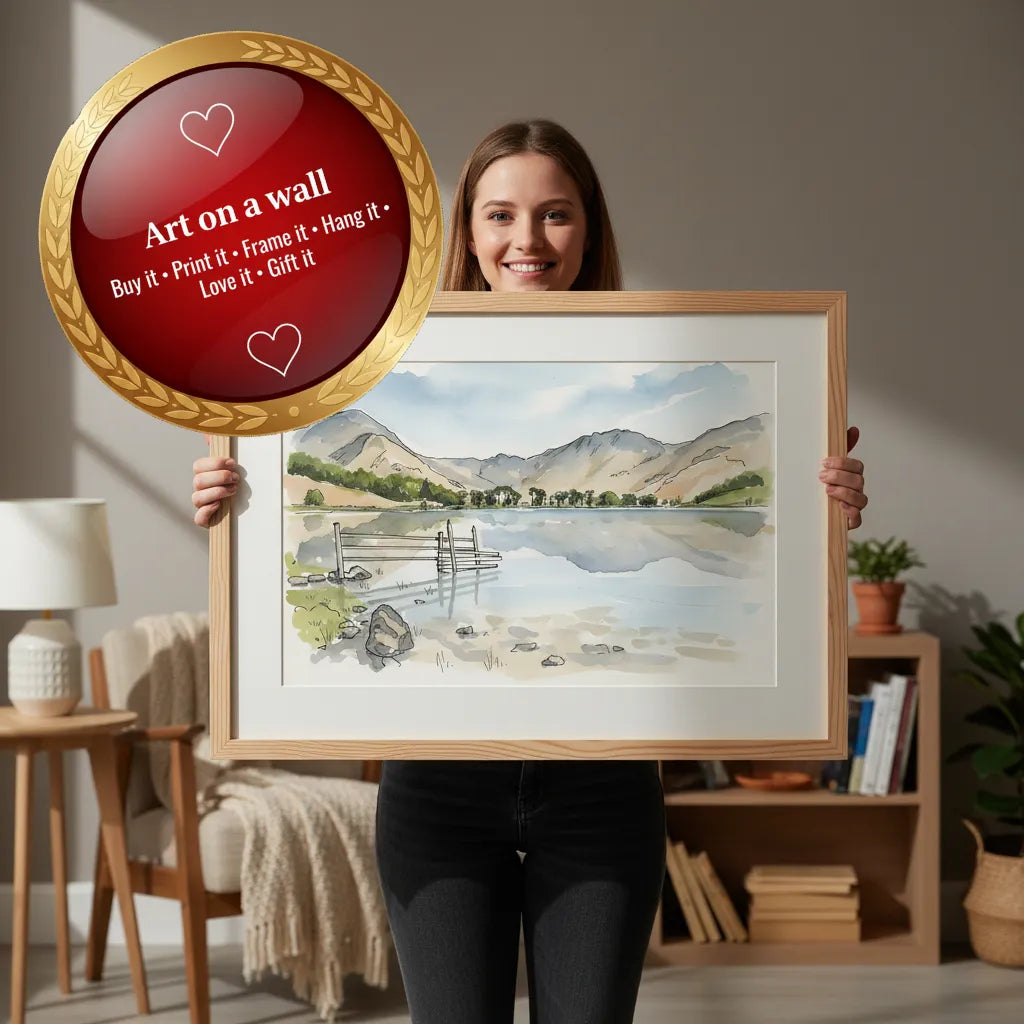 Buttermere Urban Landscape – Instant Download Wall Art