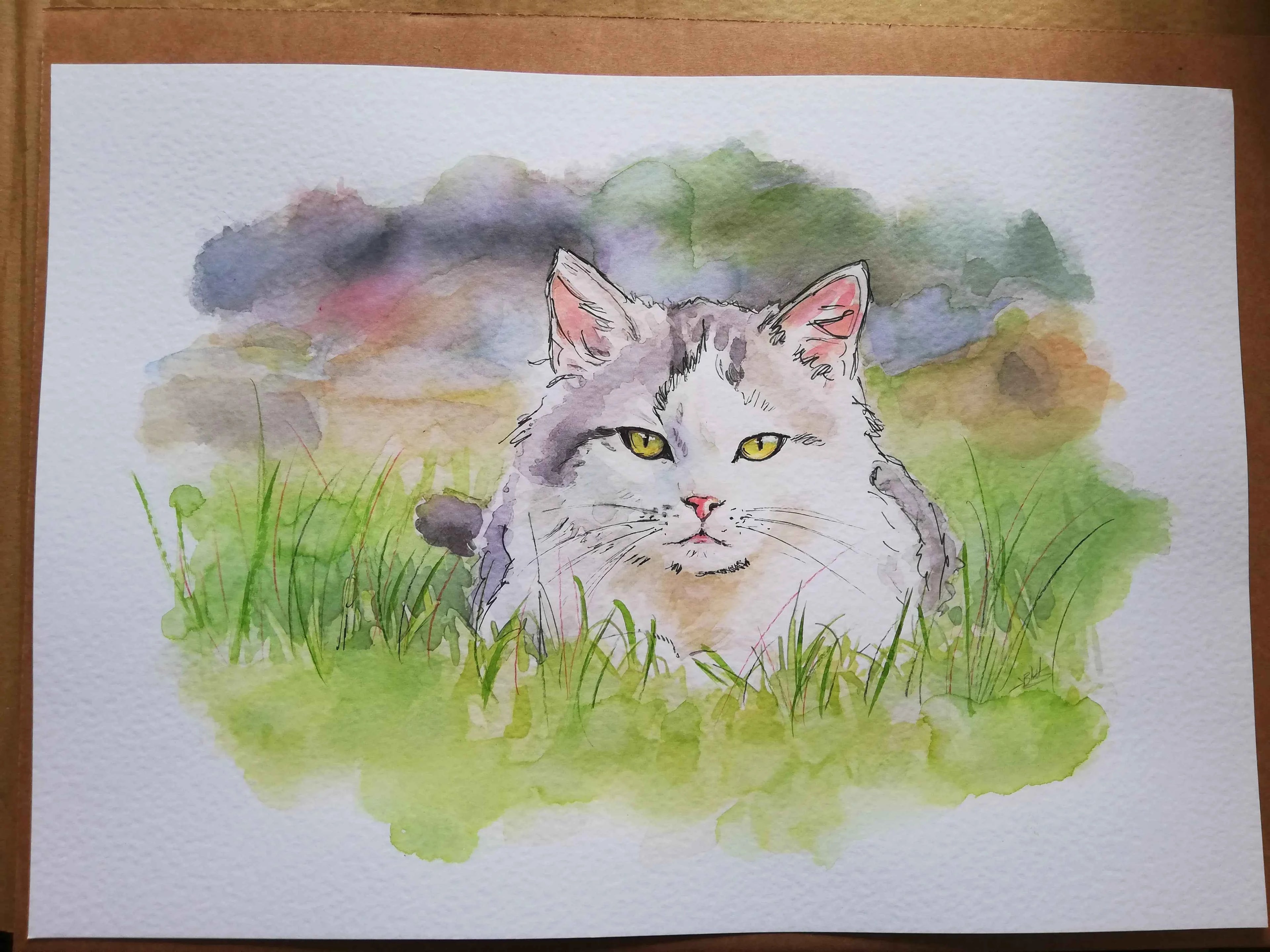 Hand-Painted Watercolour Pet Portrait — Dogs, Cats & Horses