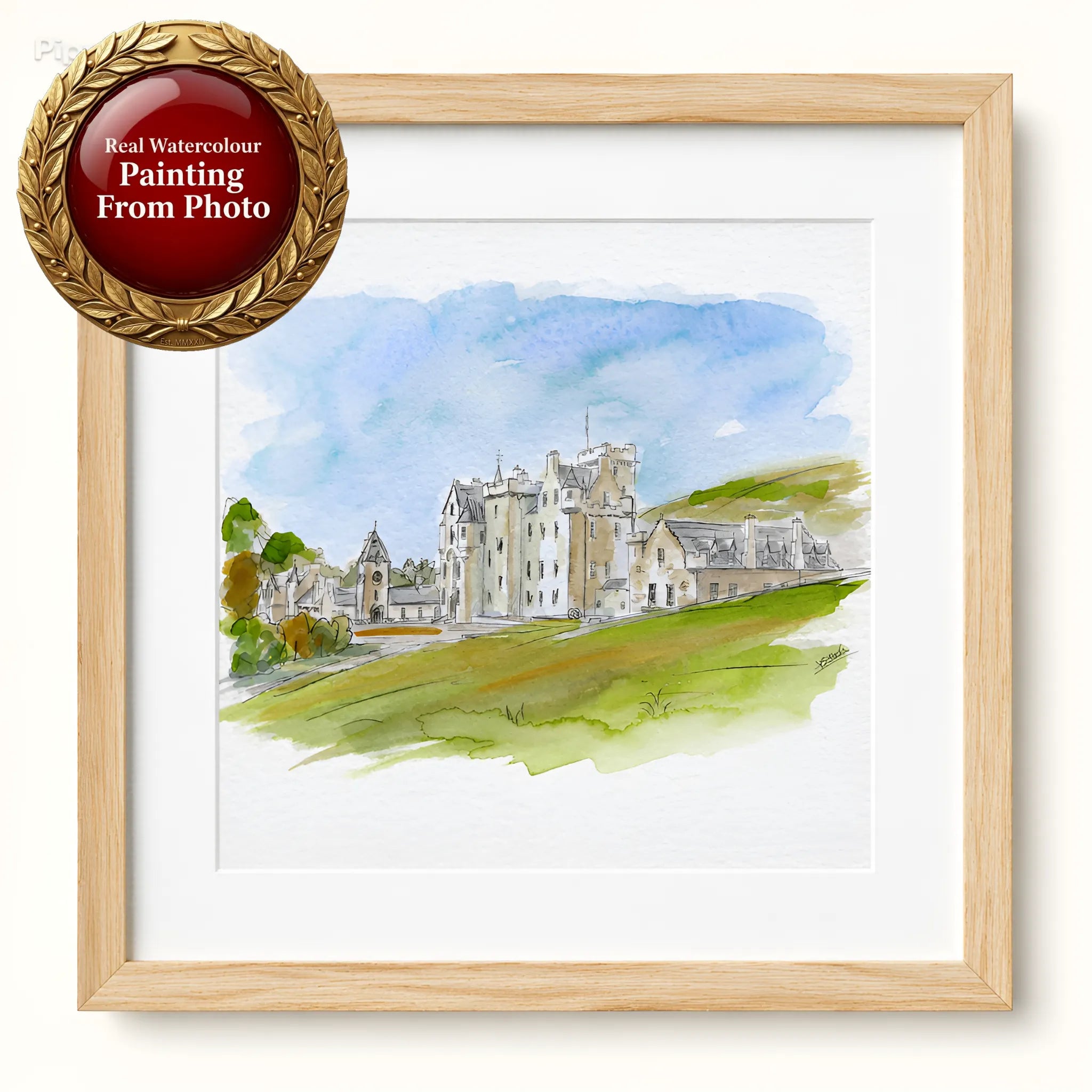 Wedding Venue Portrait From Photo