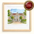 Personalised Wedding Venue Portrait | Hand Painted Watercolour from Photo | Newcastle Custom Gift
