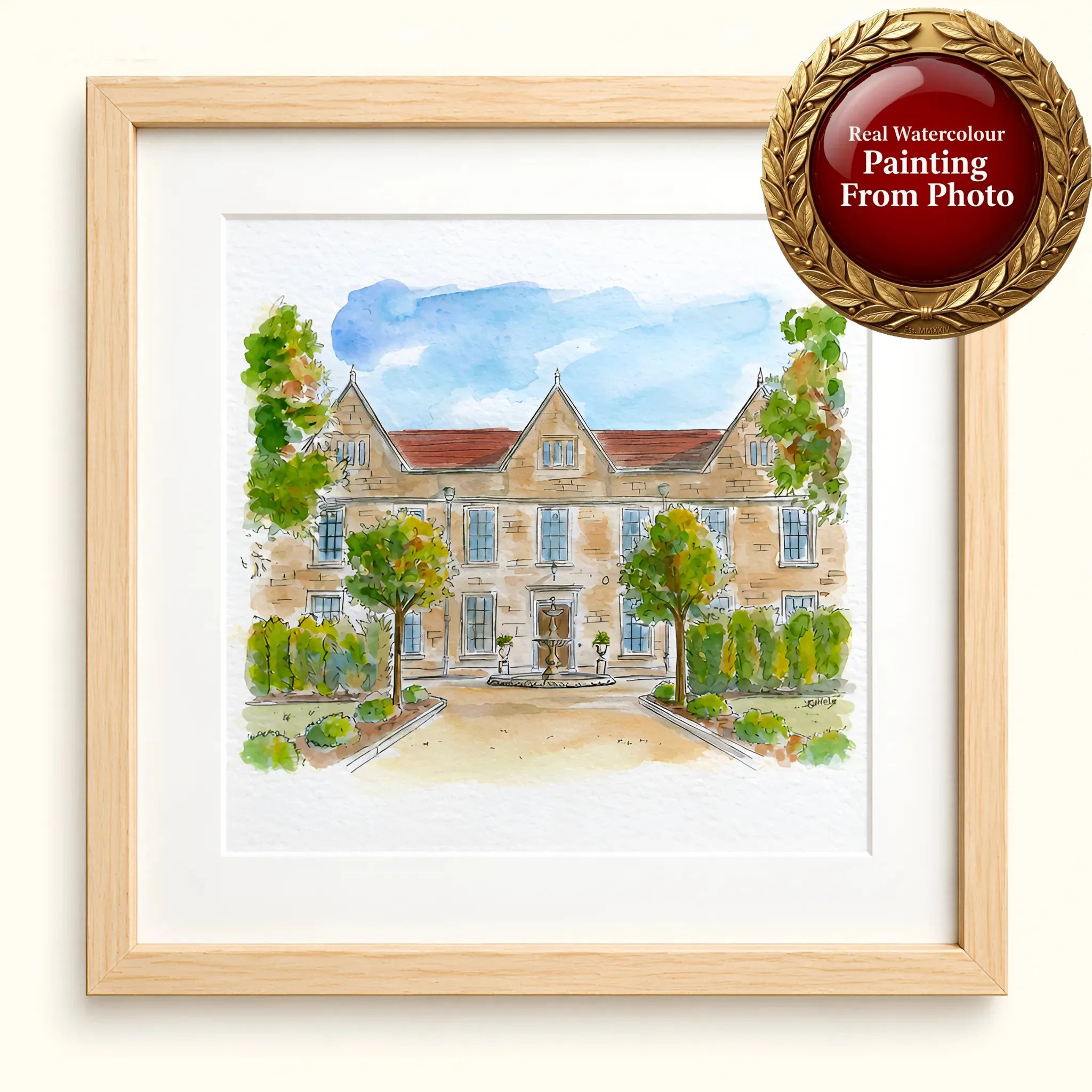 Wedding Venue Portrait From Photo