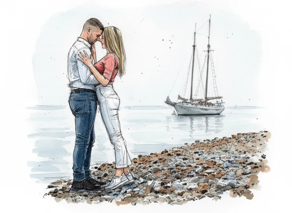 Personalised Wedding Couples Portrait Illustration Gifts From Photo