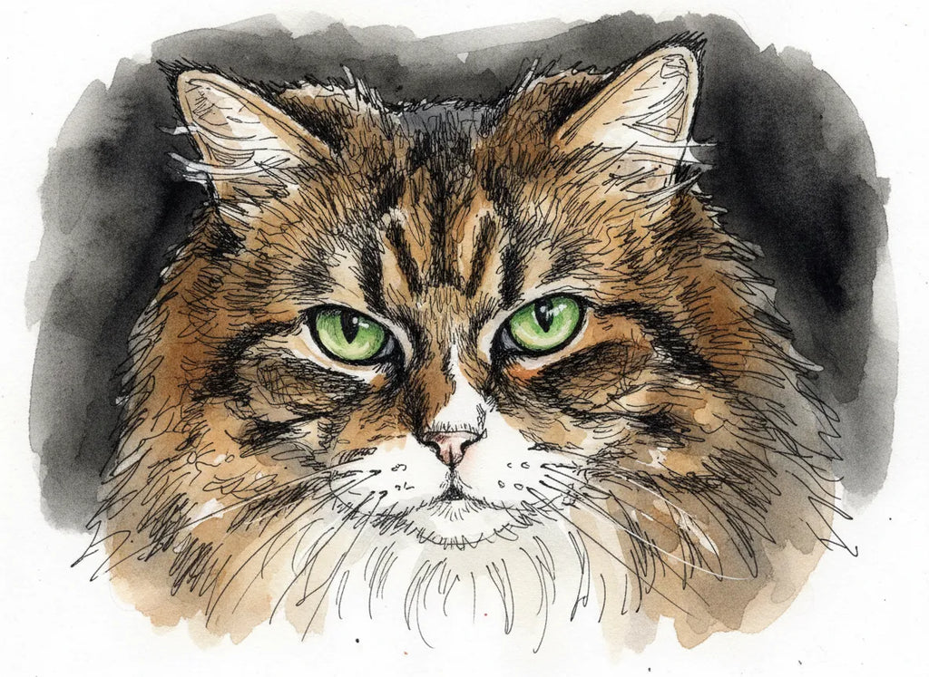 A Personalised Cat Portrait — Made From Your Own Photo