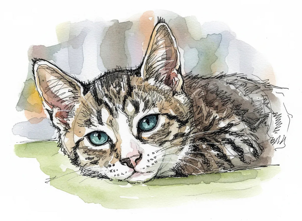 A Personalised Cat Portrait — Made From Your Own Photo