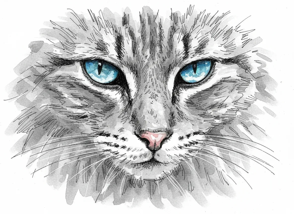 A Personalised Cat Portrait — Made From Your Own Photo