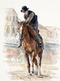Personalised Horse & Equestrian Portraits Watercolour & Illustration Gifts From Photo