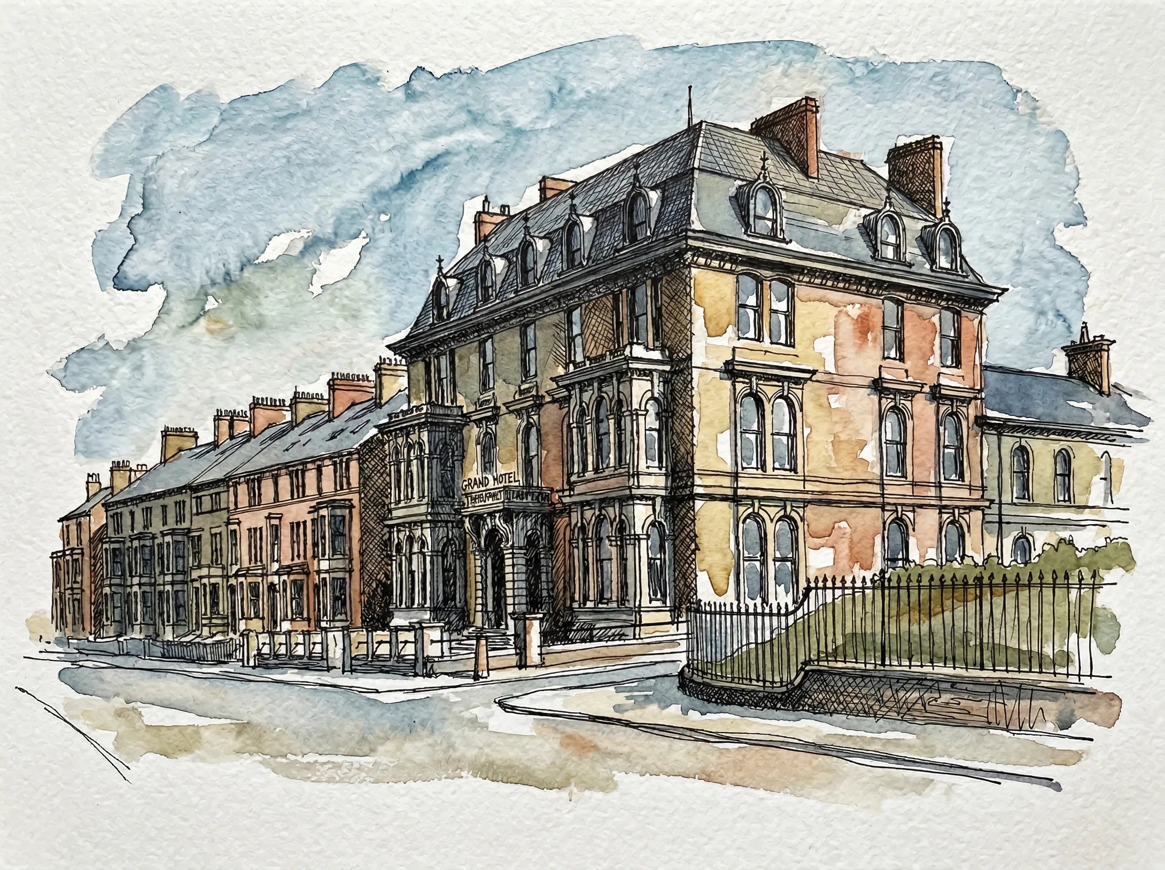Personalised Wedding Venue Portrait — Hand-Painted From Your Photo