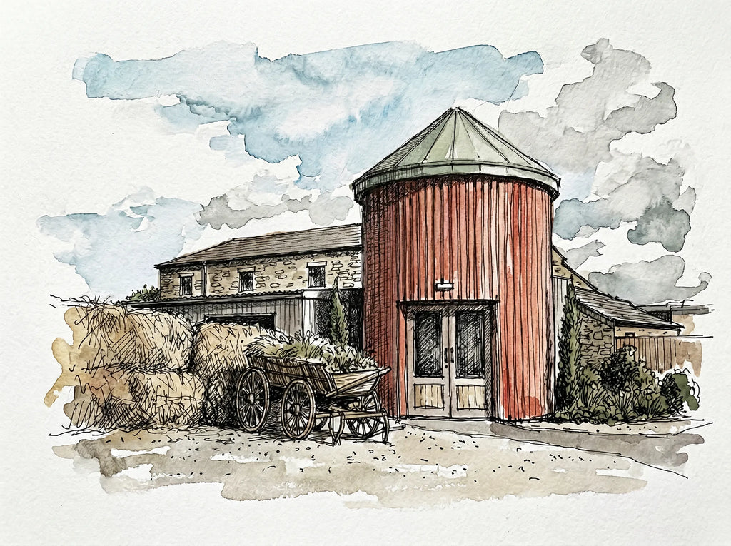 Personalised Wedding Venue Portrait — Hand-Painted From Your Photo