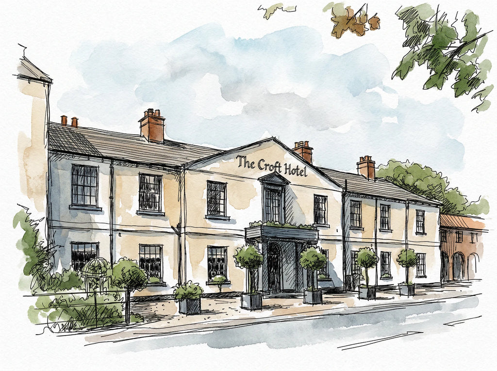 Personalised Wedding Venue Portrait — Hand-Painted From Your Photo