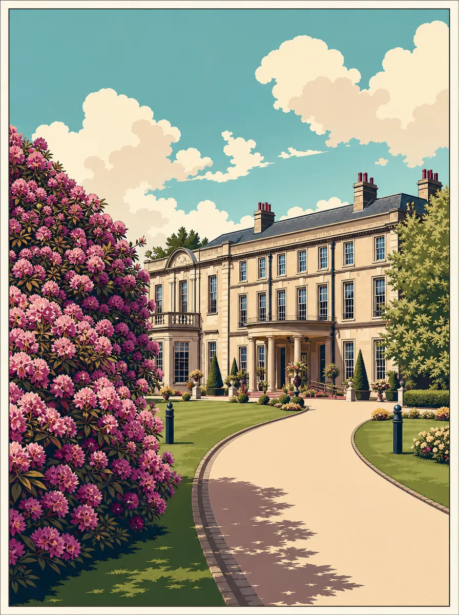 Wedding Venue Travel Poster Print — Custom Digital Artwork