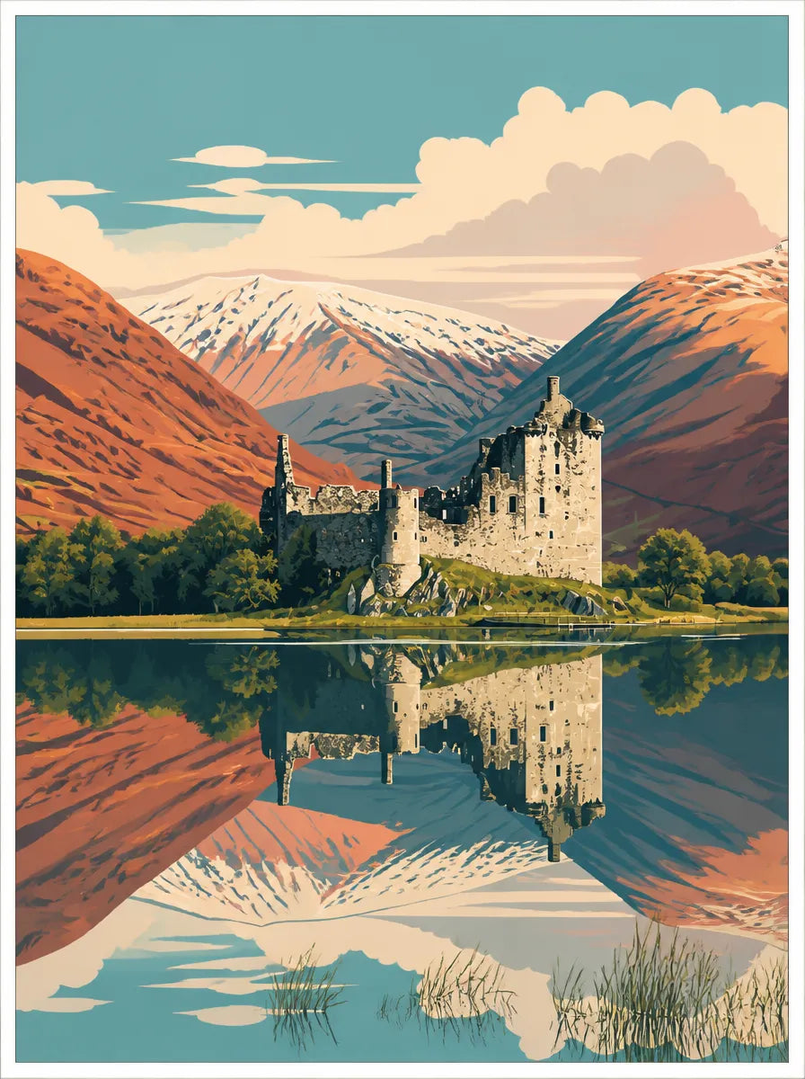 Wedding Venue Travel Poster Print — Custom Digital Artwork