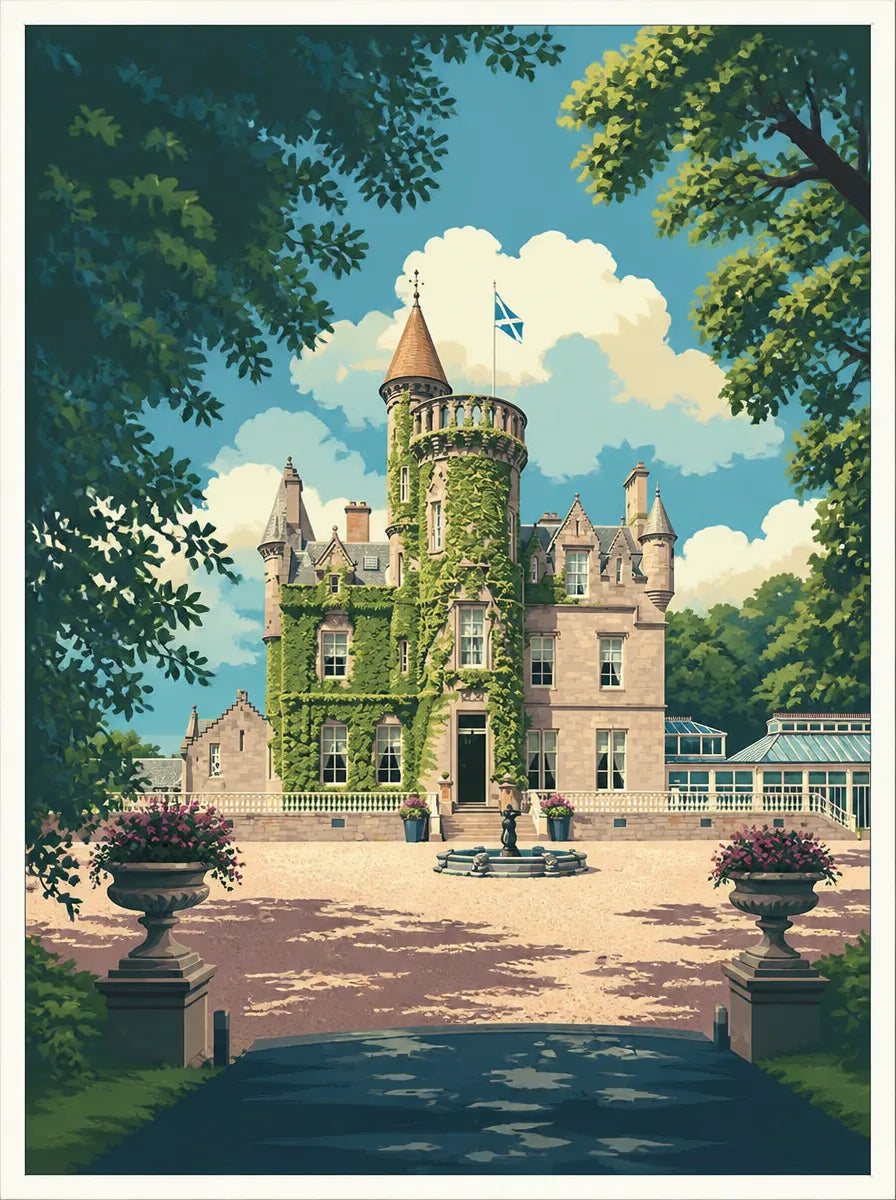 Wedding Venue Travel Poster Print — Custom Digital Artwork